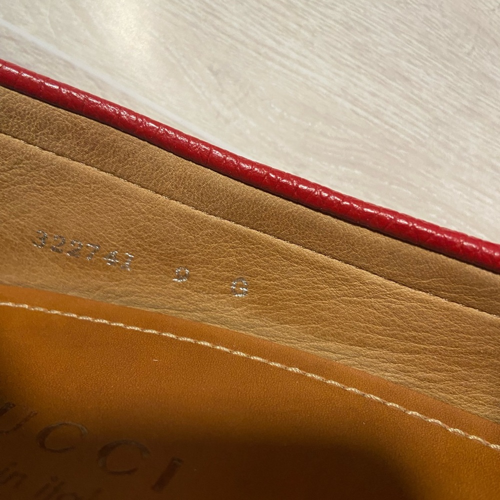 Gucci Red Leather Horsebit Drivers - Picture 12 of 16